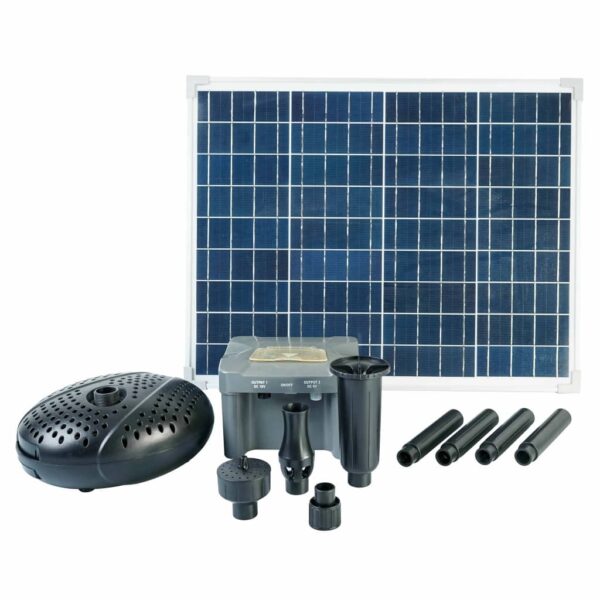 Ubbink sæt med solpanel, pumpe og batteri SolarMax 2500