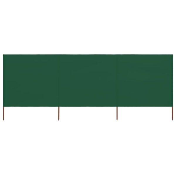 vidaXL 3-panels læsejl 400×80 cm stof grøn