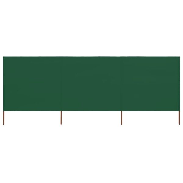 vidaXL 3-panels læsejl 400×160 cm stof grøn