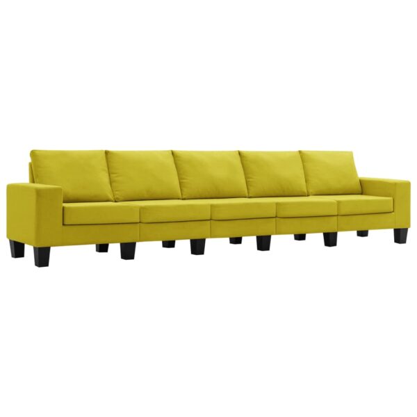 5-personers sofa stof gul