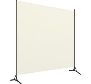 1-panels rumdeler 175×180 cm cremefarvet
