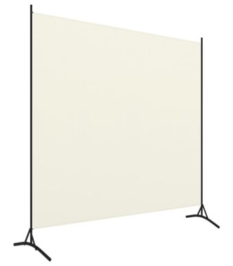 1-panels rumdeler 175×180 cm cremefarvet