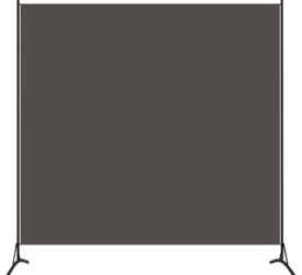 vidaXL 1-panels rumdeler 175×180 cm antracitgrå