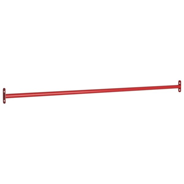 vidaXL kolbøttestang 125 cm stål rød